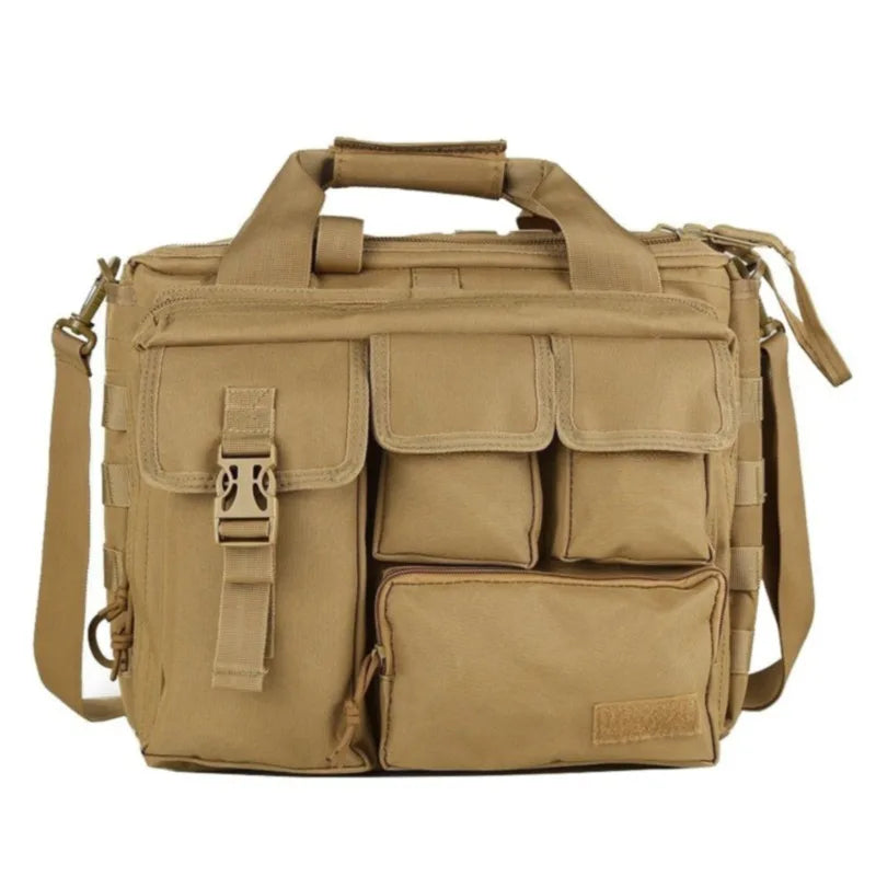 Tactical MOLLE Shoulder Bag Oxford Handbag Khaki Duffel Bags - Tophatter Daily Deals