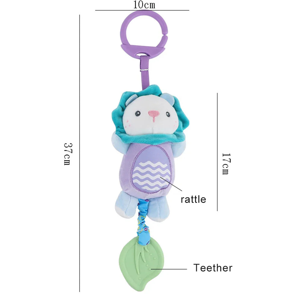 Animal Rattle Newborn Sensory Toys Soft Travel Toy Set Lion - Tophatter Daily Deals