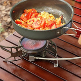 3800W Folding Outdoor Gas Stove with 1.5L Pot Silver Camp Cooking - Tophatter Daily Deals
