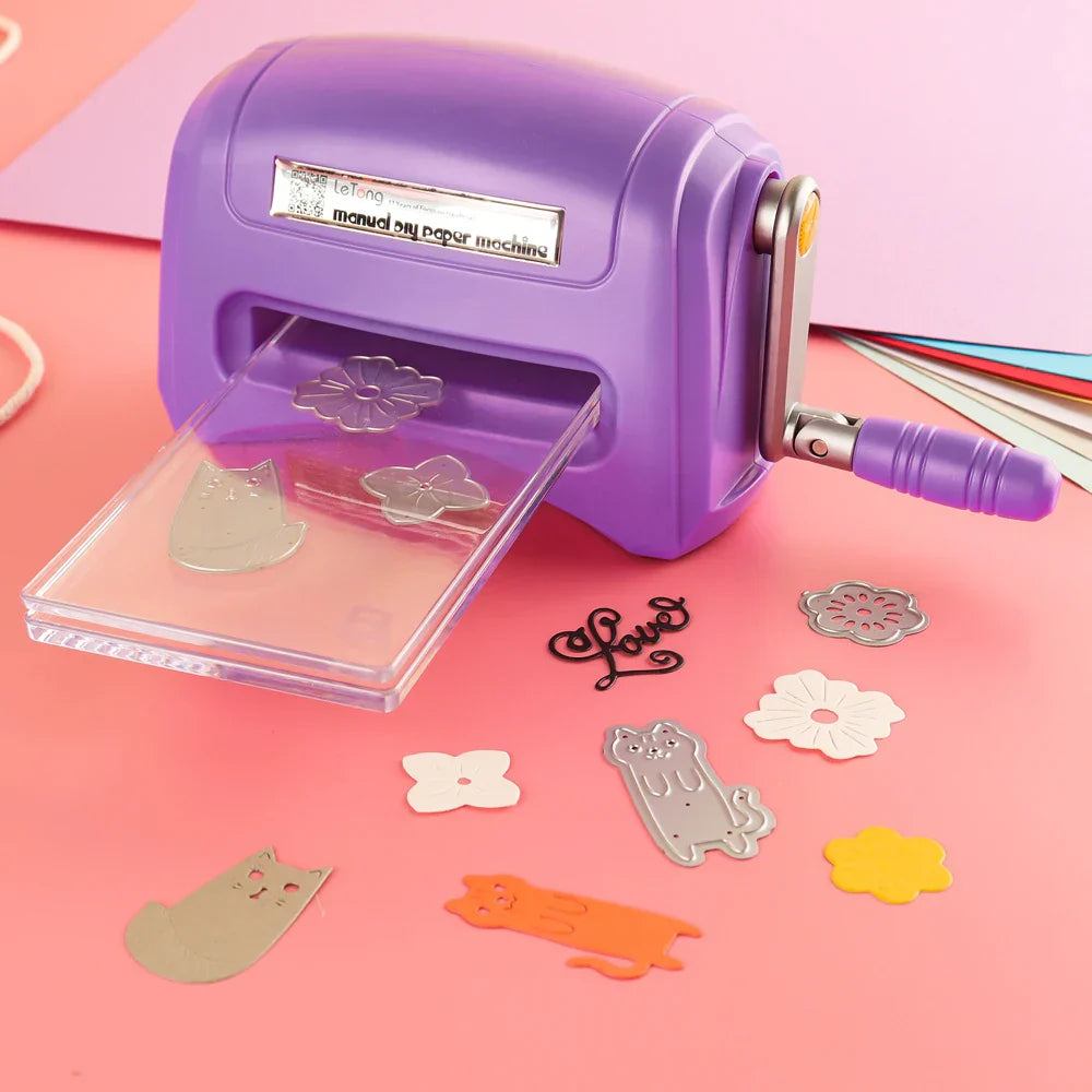 Die Cutting Machine Mini Handheld For DIY Scrapbooking - Tophatter Daily Deals