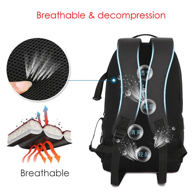 Camera Backpack Reflective StripeTripod Straps Orange Backpacks - Tophatter Daily Deals