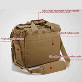 Tactical MOLLE Shoulder Bag Oxford Handbag Khaki Duffel Bags - Tophatter Daily Deals