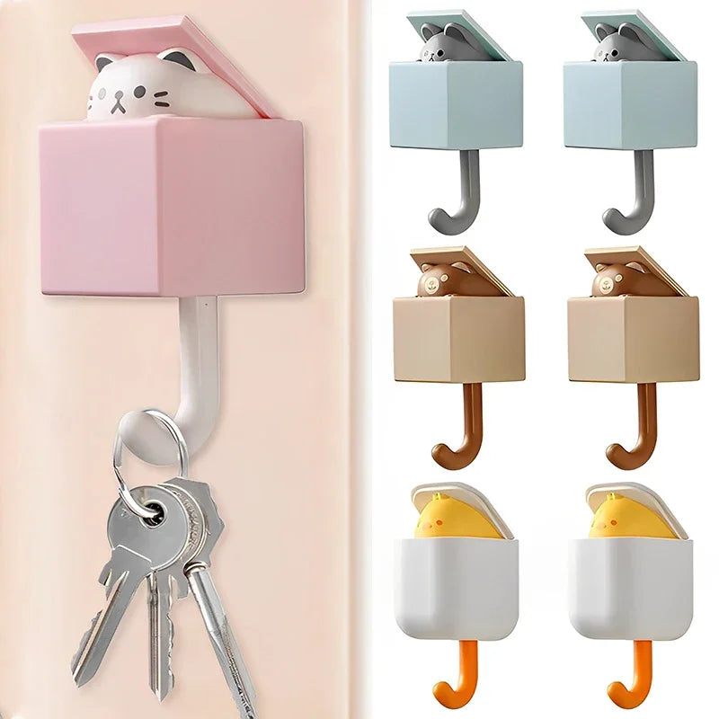 Cute Cat Wall Hooks for Keys Animals - Tophatter Daily Deals