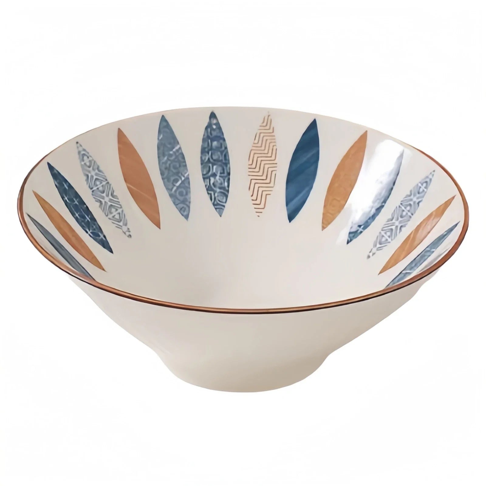 Ramen Bowl 8 Inch Porcelain Japanese Noodle Bowl Large Multi-coloured bowls 8 inch - Tophatter Daily Deals