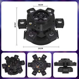 Moving Head Disco Lighting 6 Arms RGBW LED Strobe Lighs Disco Party Lights - Tophatter Daily Deals