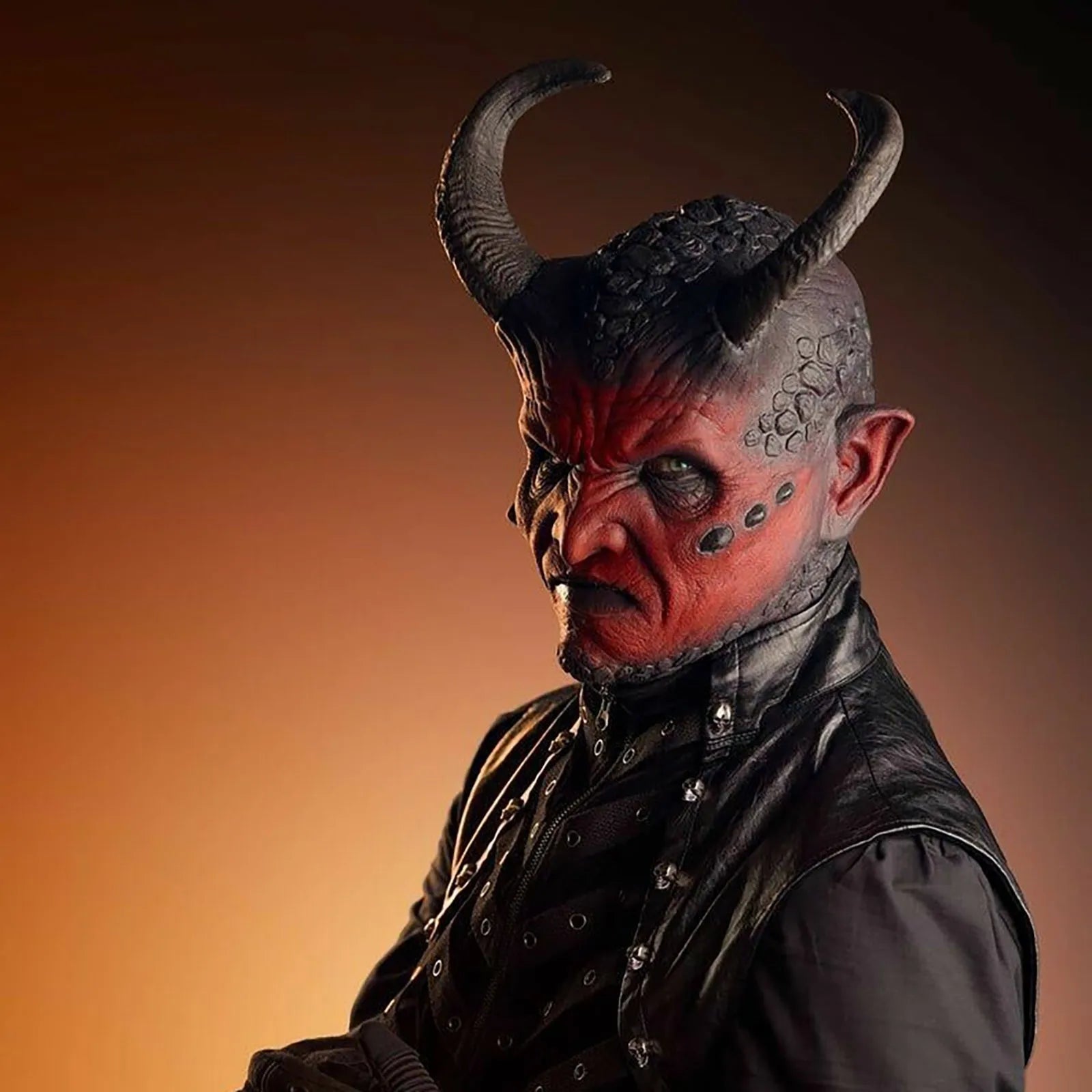 Devil Mask Silicone Full Face Cosplay Halloween 2025 Real - Tophatter Daily Deals