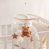 Wooden Crib Mobile Felt Bear Musical Newborn Sensory Toys - Tophatter Daily Deals