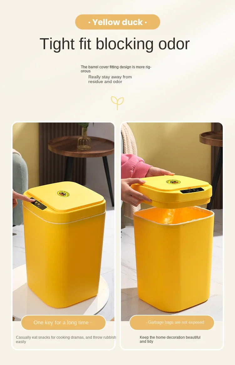 Sensor Trash Can Automatic Waste Bin Home 2025 Hands Free - Tophatter Daily Deals