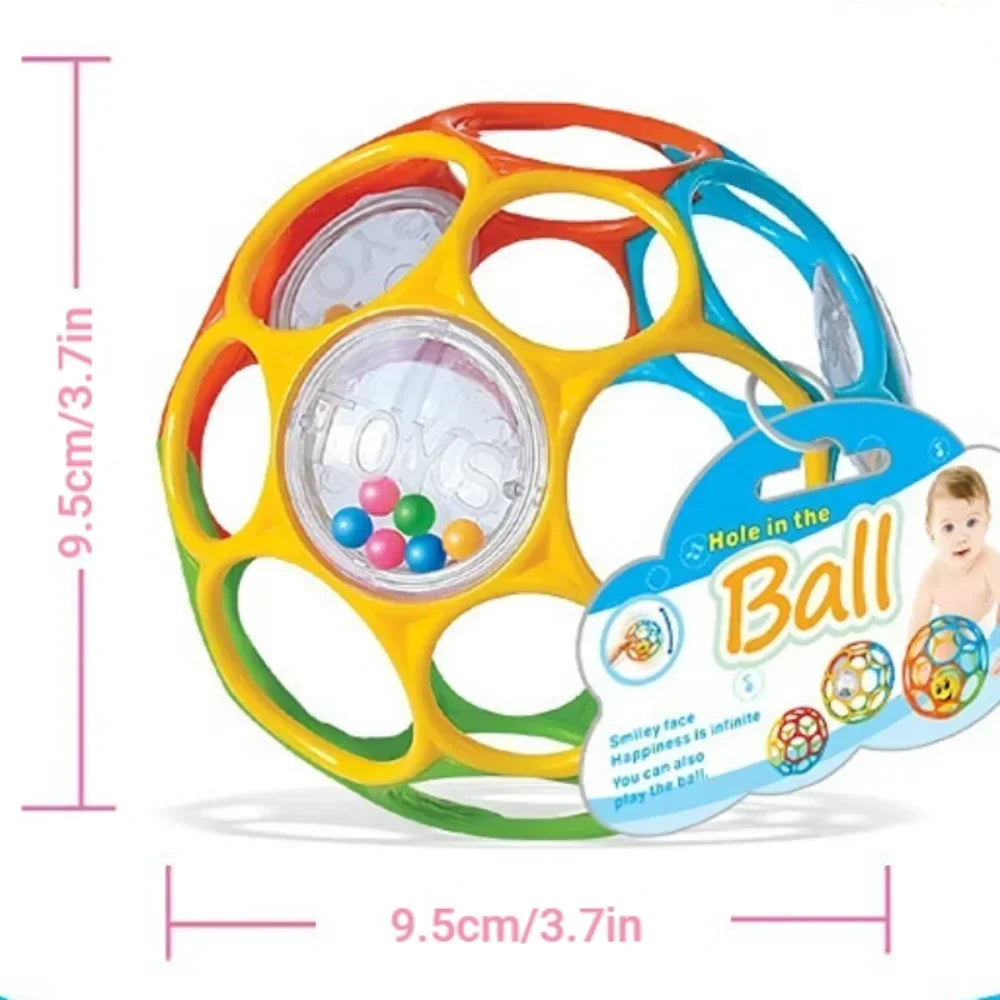 Baby Rattle Teether Ball Newborn Sensory Toys Soft Safe S - 3102 - Tophatter Daily Deals