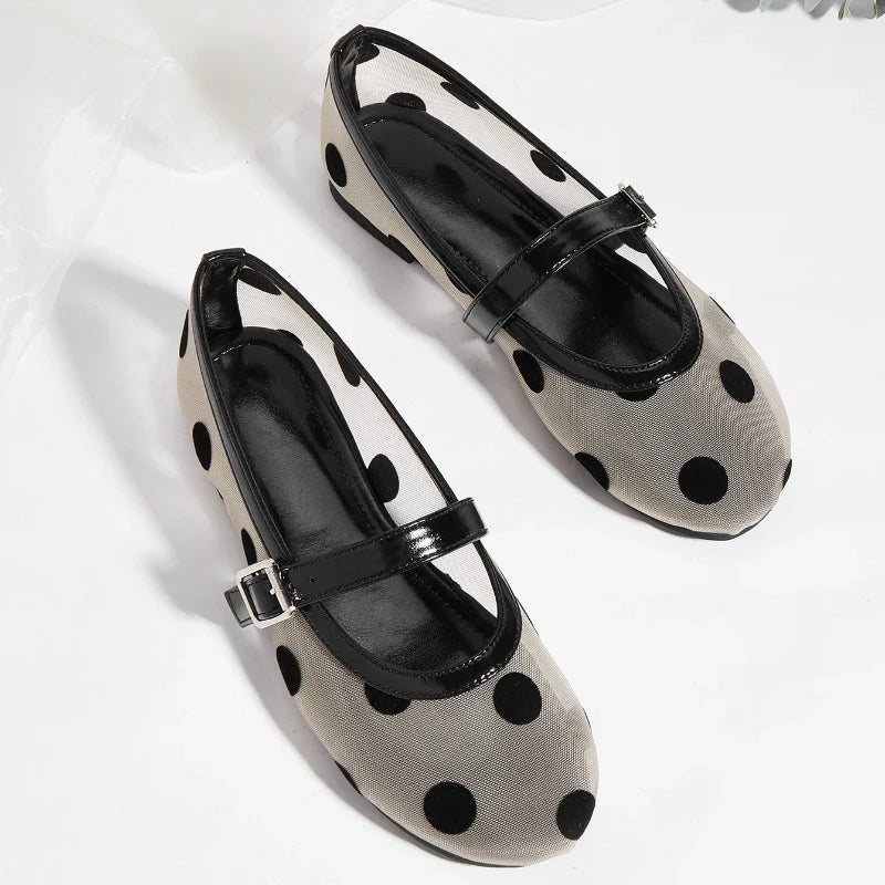 Breathable Women Mary Jane Flats - Round Toe Mesh, Casual 43 - Tophatter Daily Deals