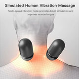 Neck Massage Pillow Heating Vibration Memory Foam Support - Tophatter Daily Deals