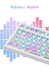 Mechanical Bluetooth Gaming Keyboard 75 Percent Hot Swap - Tophatter Daily Deals