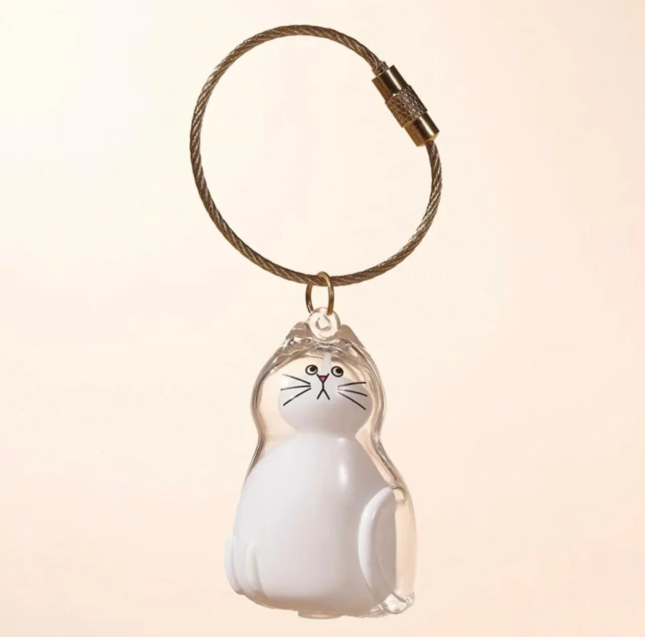 Dog Hair Keepsake Keychain Pendant Clear Resin Charm M4 - Tophatter Daily Deals