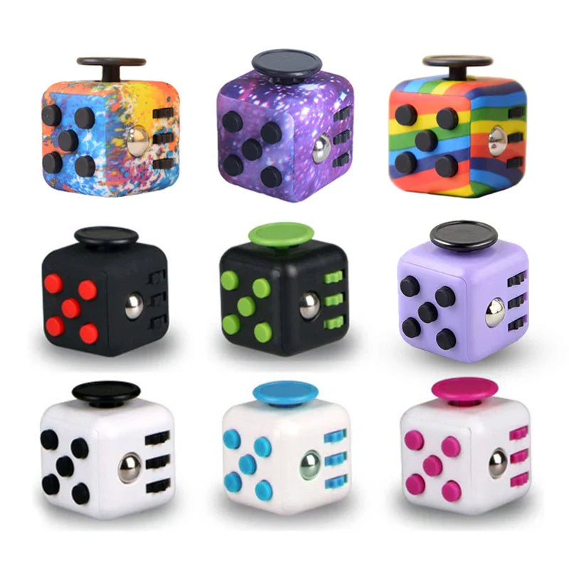 Fidget Cube Stress Relief Toy Sensory Dice For Focus - Tophatter Daily Deals