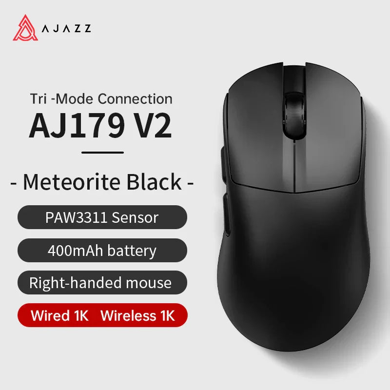 Gaming Mouse Magnetic Charging Ergonomic Lightweight Wireless AJ179 V2-3311-B - Tophatter Daily Deals