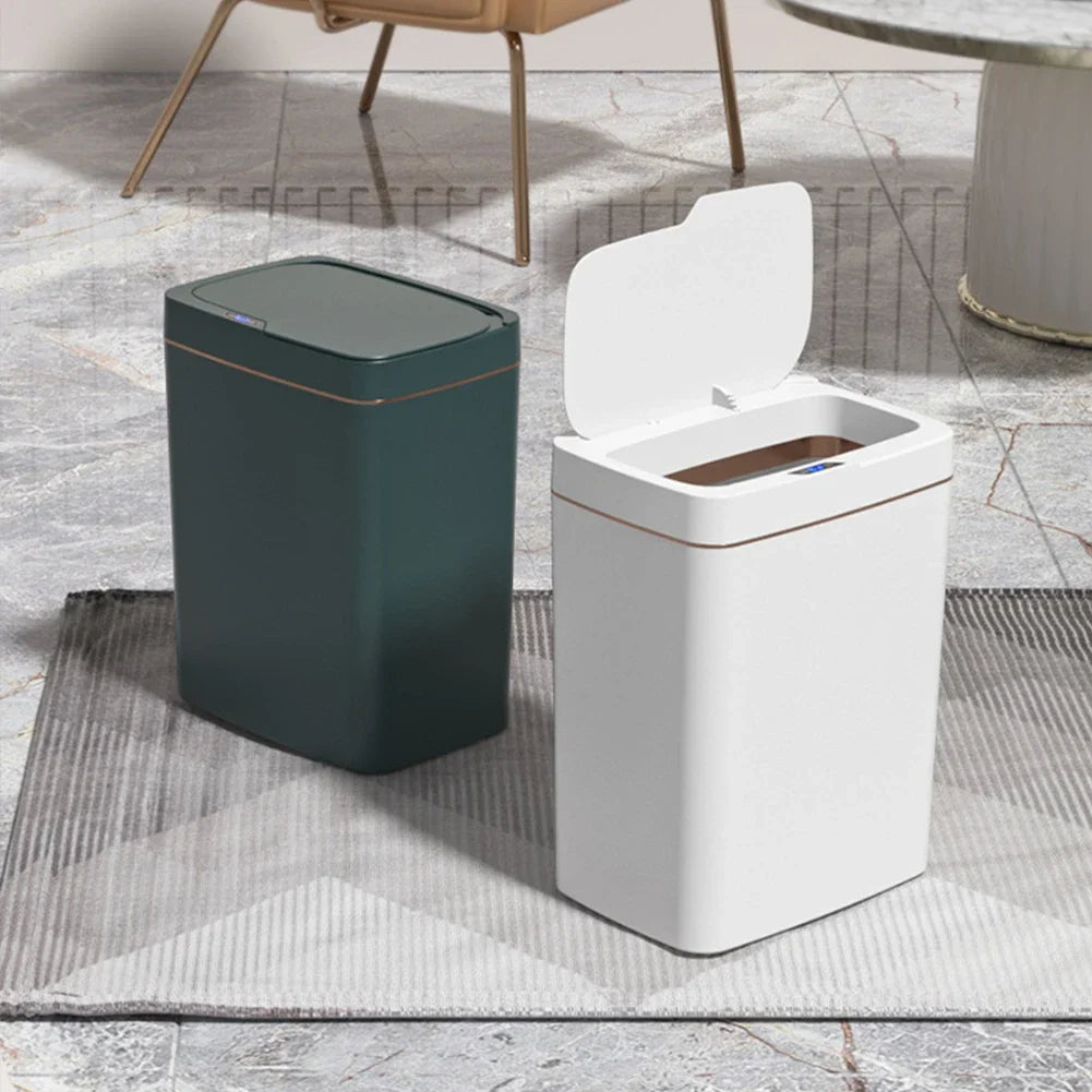 Smart Sensor Trash Can 15L 18L Touchless Quiet Waterproof - Tophatter Daily Deals