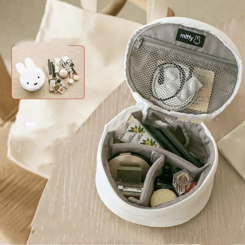 Miffy Round Plush Cosmetic Bag Animals - Tophatter Daily Deals