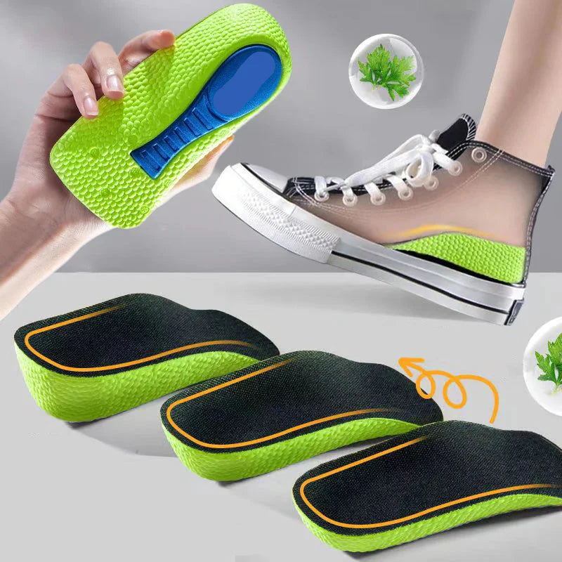 Height Increase Memory Foam Insoles With Arch Support Plantar Fascia Insole - Tophatter Daily Deals
