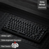 Mechanical Bluetooth Gaming Keyboard 75 Percent Hot Swap AK820-Black1 - Tophatter Daily Deals
