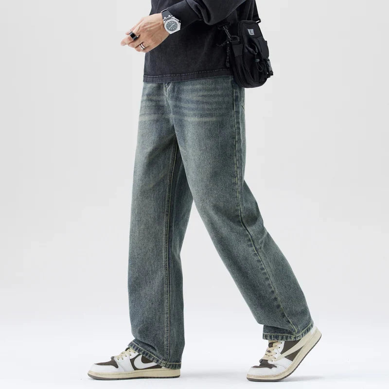 Heavyweight Men's Jeans - Loose Straight, Cotton Street - Tophatter Daily Deals