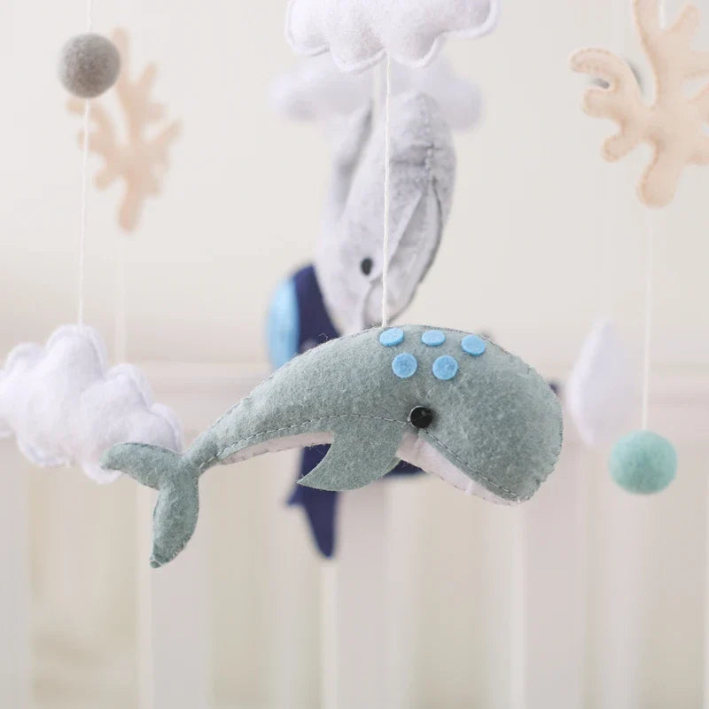 Baby Crib Mobile Wooden Musical Newborn Sensory Toys - Tophatter Daily Deals
