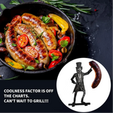 BBQ Accessory Portable Camping Hot Dog Grill Holder Rust-proof Sausage Stand Rack for Funny Bbq Heat-resistant Outdoor Sausage - Tophatter Daily Deals