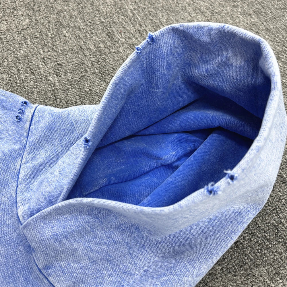Oversized Men's Hooded Sweatshirt - Washed Cotton Street - Tophatter Daily Deals