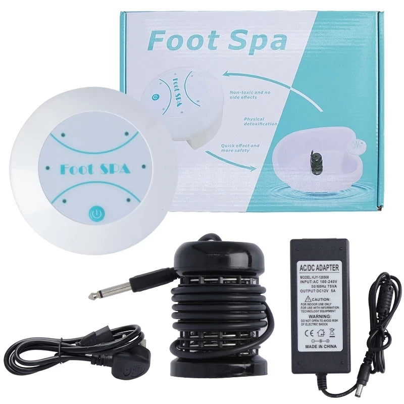 Ionic Foot Detox Spa Bath With Whirlpool Vibrating Massage - Tophatter Daily Deals