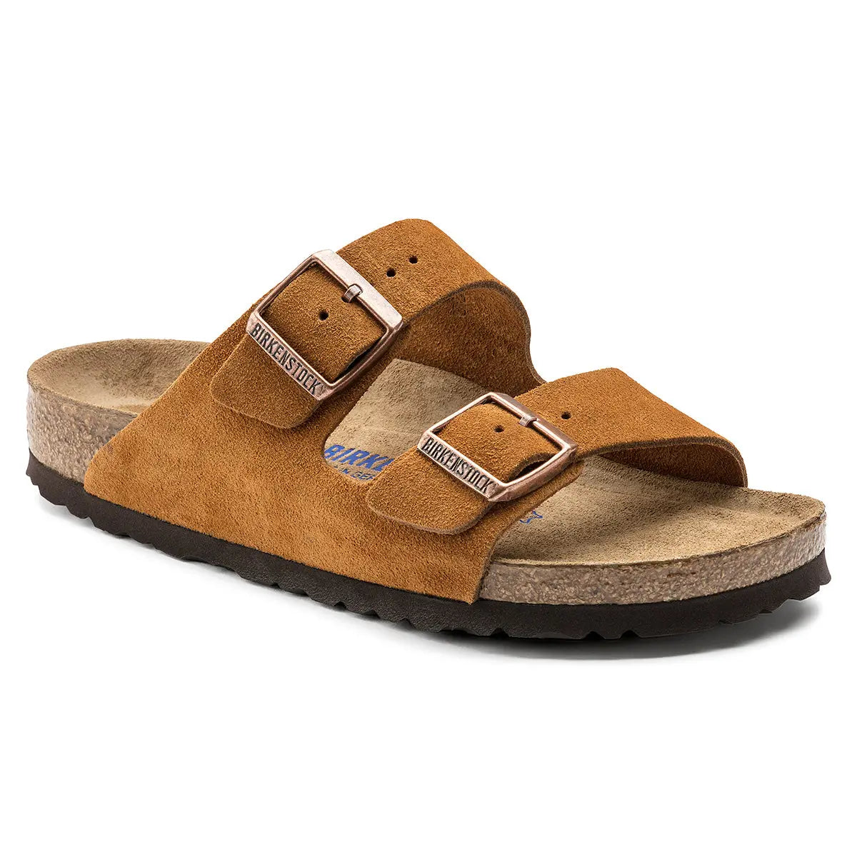 Birkenstock Arizona Soft Footbed Suede Sandals Mink Footwear - Tophatter Daily Deals