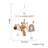 Wooden Rabbit Crib Mobile Newborn Sensory Toys Soft bed bell 10 - Tophatter Daily Deals
