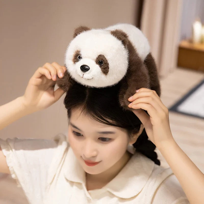 Realistic Weighted Baby Panda Plush Doll Christmas Gift - Tophatter Daily Deals