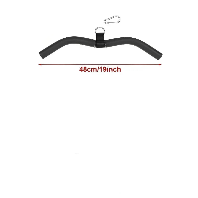 Lat Pulldown Bar Wide Narrow Grip Handle Black Fitness - Tophatter Daily Deals