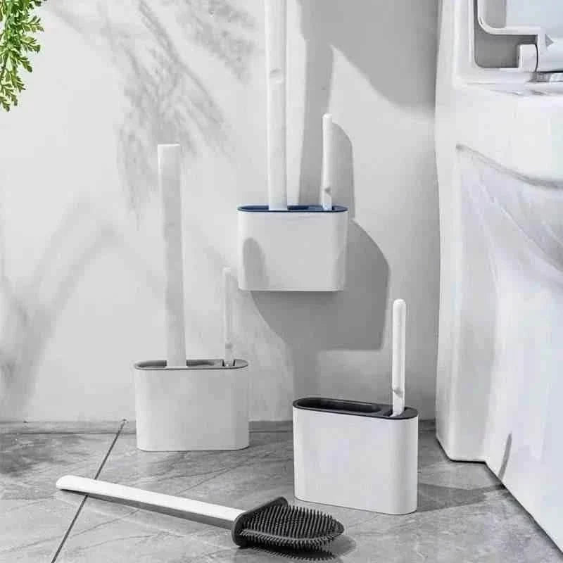 Wall Hanging Toilet Brush With Holder Bath - Tophatter Daily Deals