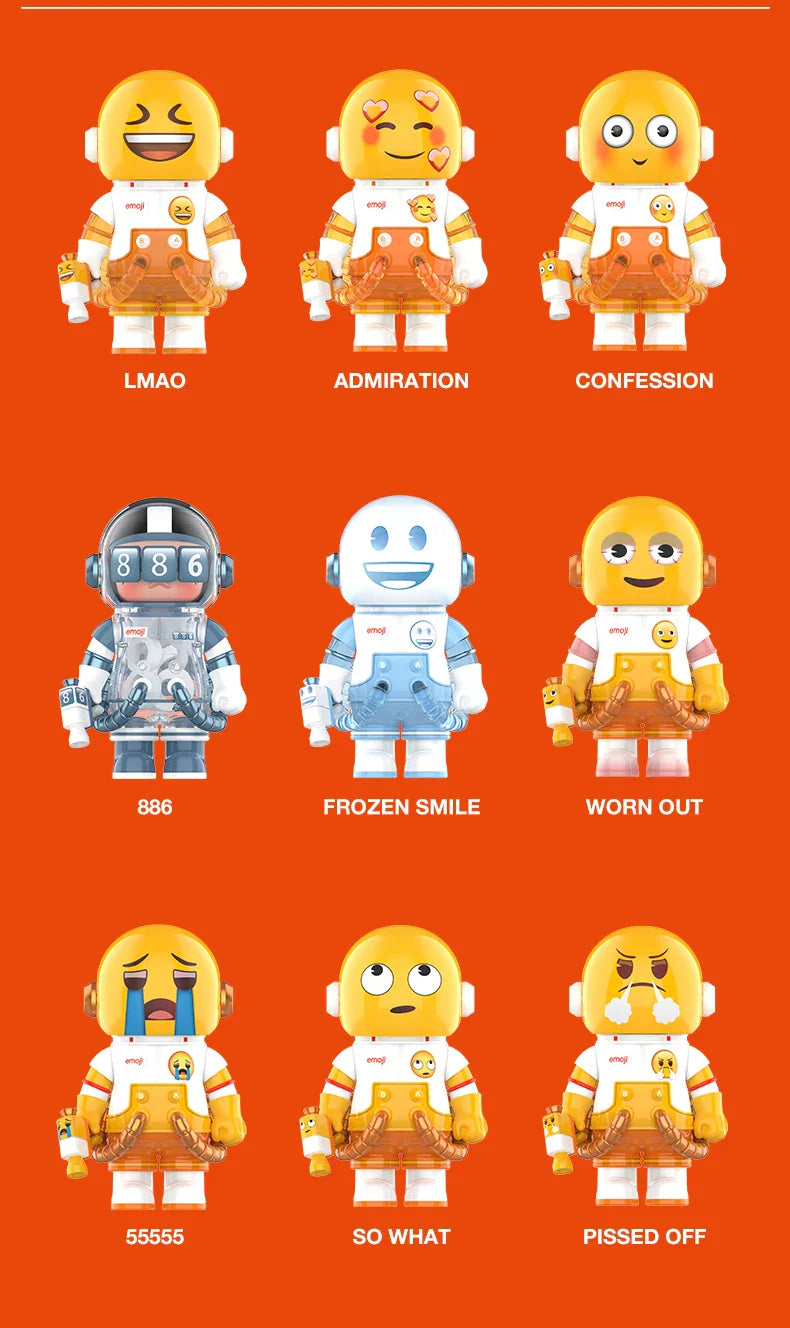Genuine Pop Mart Mega Space Molly 100% × Emoji Series Blind Box Action Figure Animals - Tophatter Daily Deals