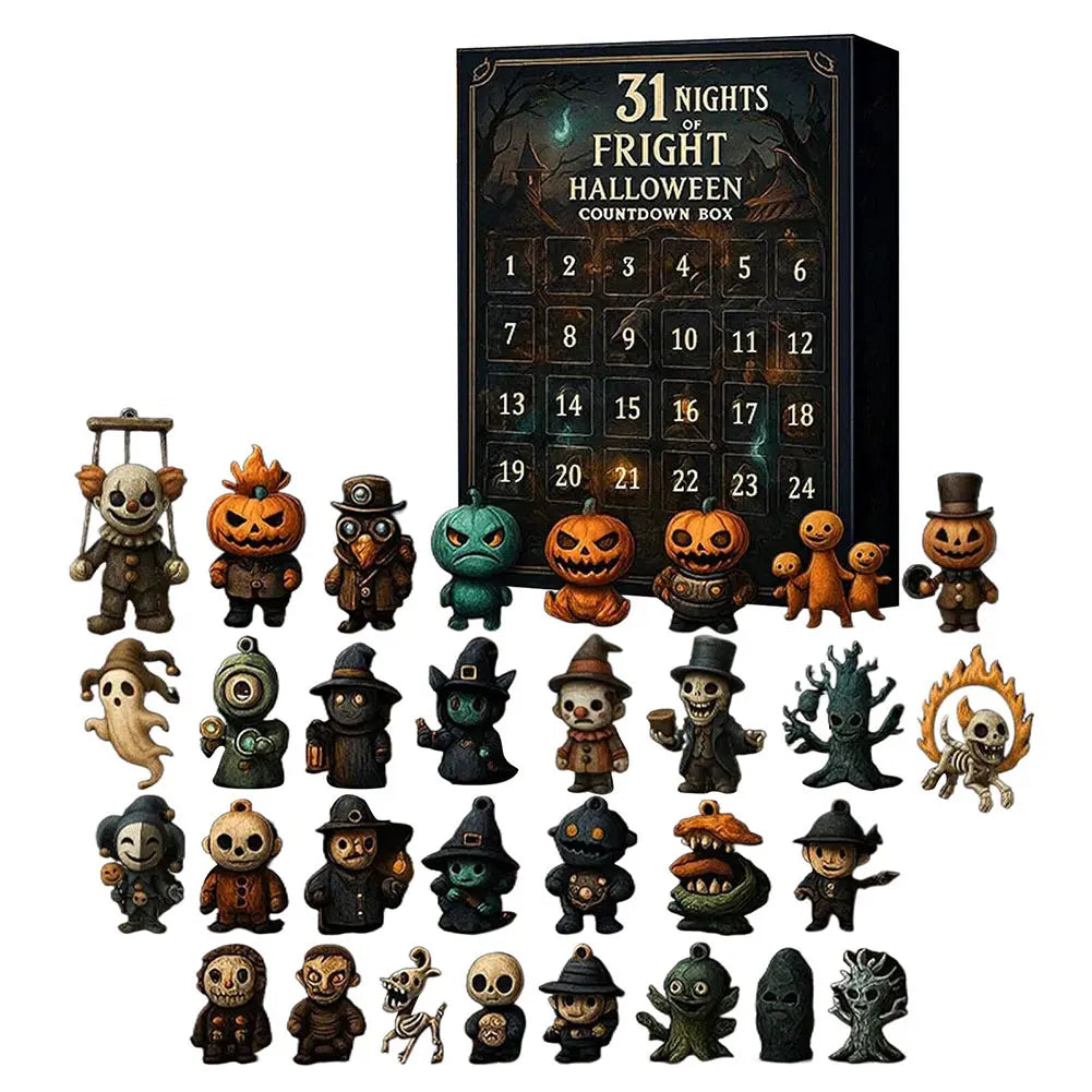 Halloween Advent Calendar 31 Days Collectible Figurines 2025 - Tophatter Daily Deals