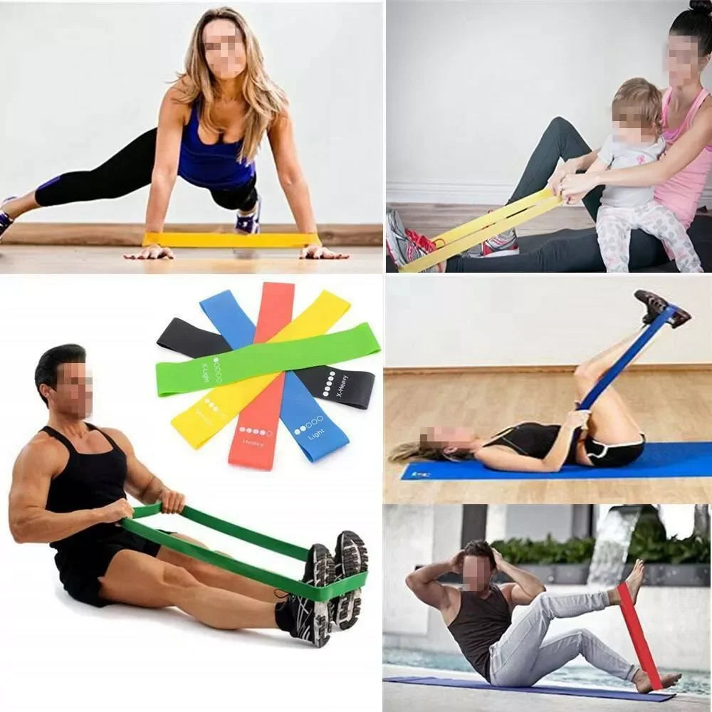 Resistance Bands Set TPE Workout Bands Home Fitness - Tophatter Daily Deals