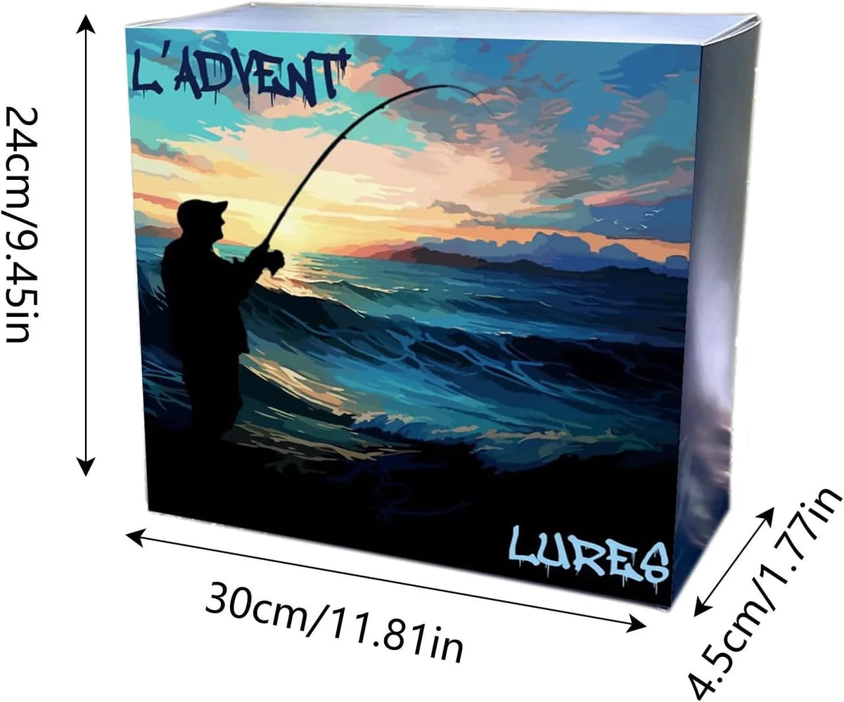 Fishing Advent Calendar 24-Day Christmas Countdown Kit - Tophatter Daily Deals