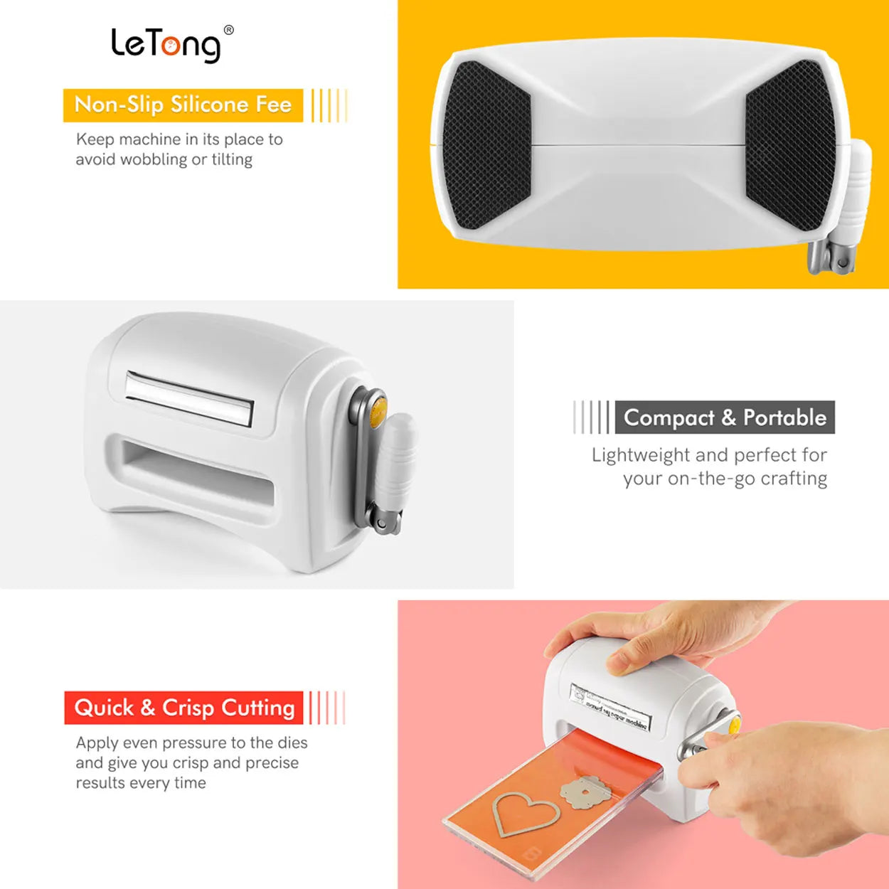 Portable Manual Die Cutting And Embossing Machine For Cards - Tophatter Daily Deals