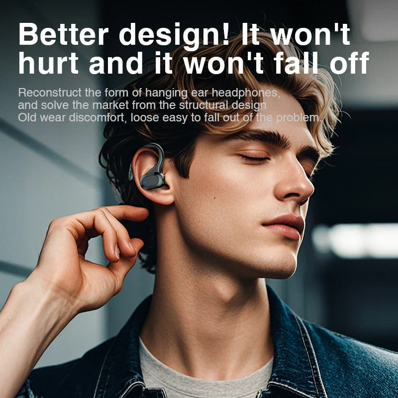 AI Translation Earphones Wireless Ear Hook Bluetooth - Tophatter Daily Deals