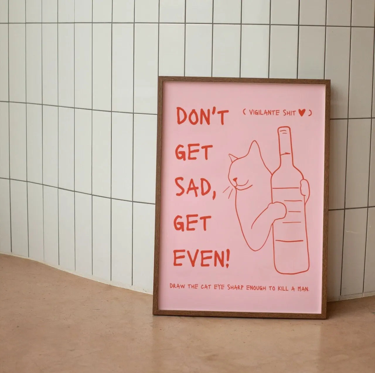 Black Cat Wall Art Red Orange Canvas Print Waterproof 12 - Tophatter Daily Deals