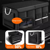 72L Foldable Waterproof Storage Box Black Camp Furniture - Tophatter Daily Deals