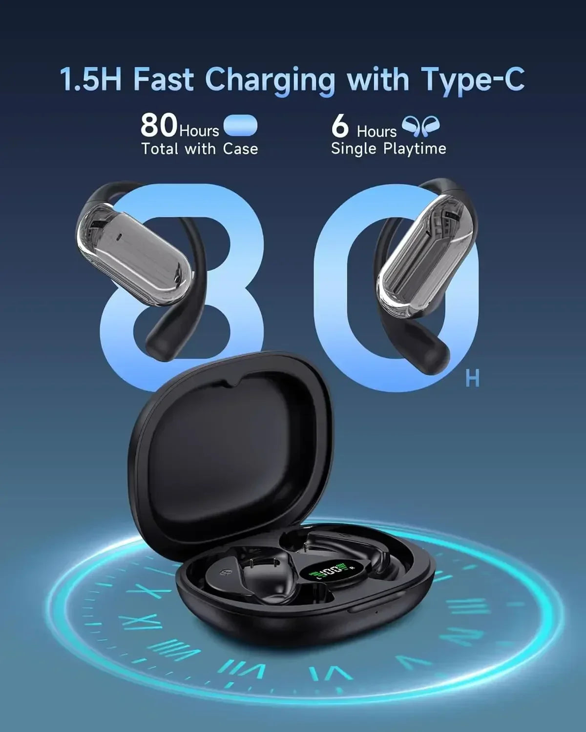 AI Translation Earbuds Real Time Translator Travel 2025 - Tophatter Daily Deals