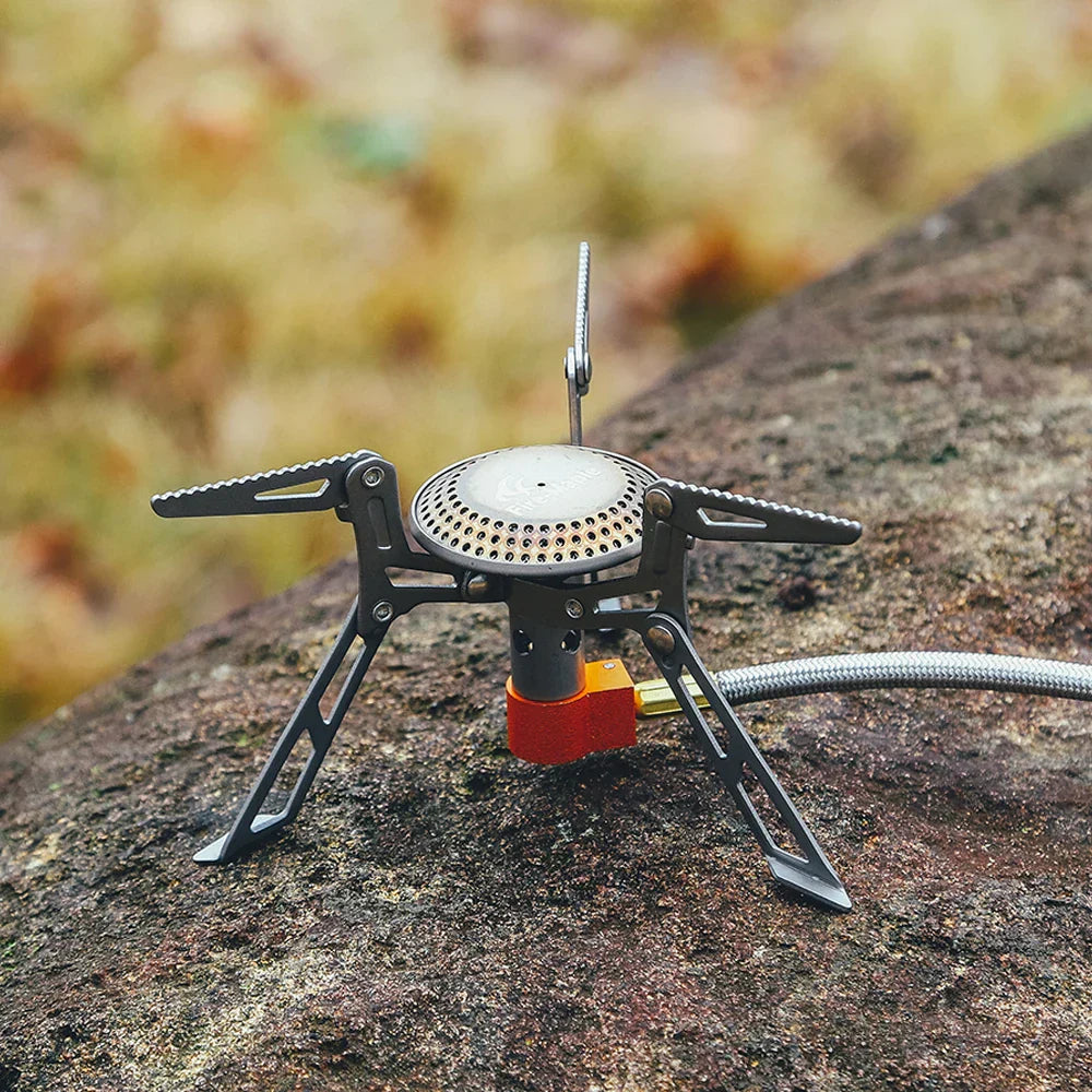 3300W Titanium Camping Stove Silver Camp Cooking - Tophatter Daily Deals