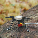 3300W Titanium Camping Stove Silver Camp Cooking - Tophatter Daily Deals