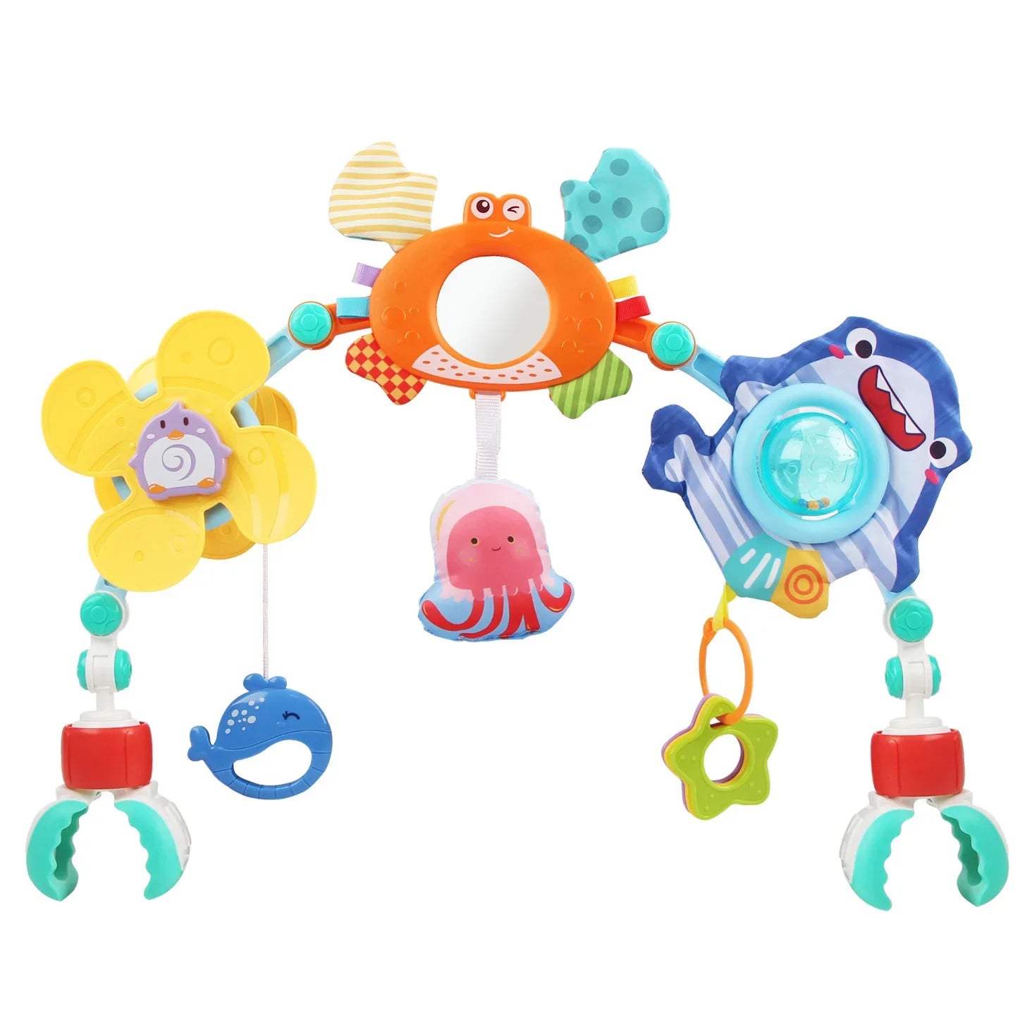 Stroller Activity Arch Toy Newborn Sensory Toys Fine Motor White - Tophatter Daily Deals