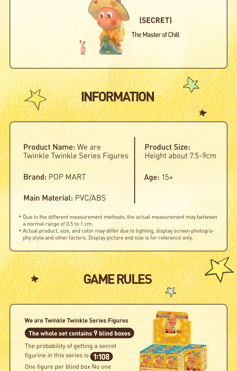 Genuine Pop Mart We are Twinkle Twinkle Series Figures Blind Box Animals - Tophatter Daily Deals