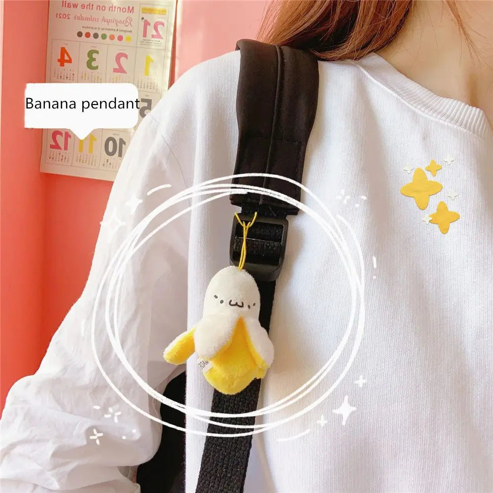 Kawaii Banana Plush Keyring Pendant Key Chain Ring Food - Tophatter Daily Deals