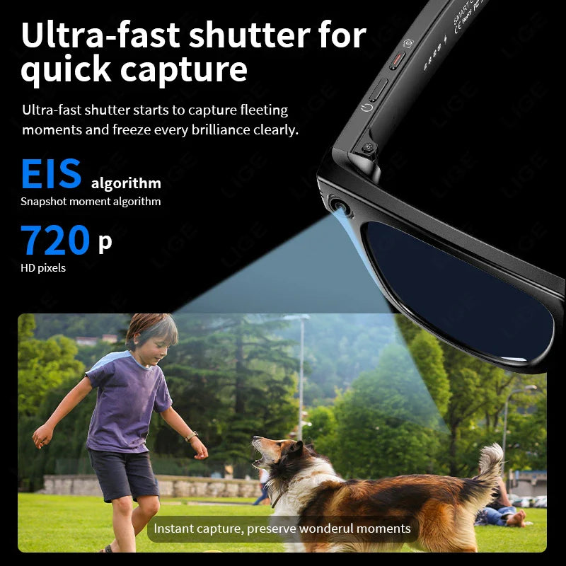 AI Smart Glasses 720P Translation Camera Sunglasses - Tophatter Daily Deals