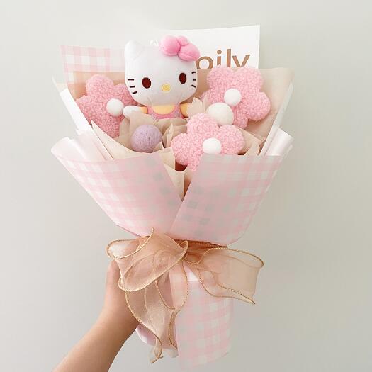 Sanrio Plush Bouquet My Melody Kuromi Cinnamoroll Hello Kitty Flowers - Tophatter Daily Deals