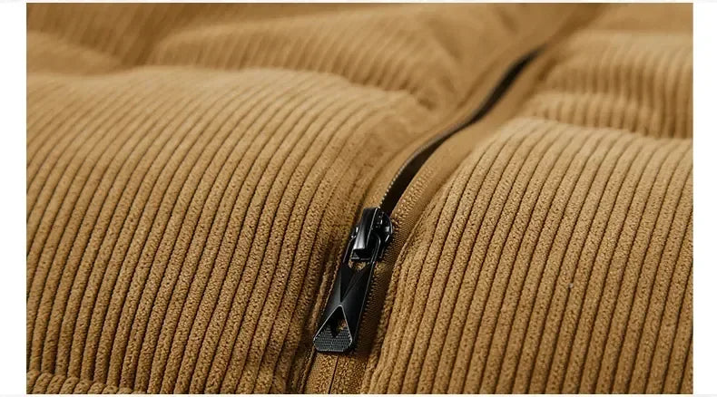 Insulating Mens Fleece Vest - Quilted Corduroy, Casual - Tophatter Daily Deals